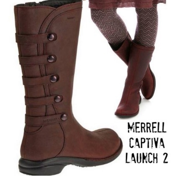 Merrell Shoes - Ladies Merrell Ladies Captiva Launch 2 Brown Boots